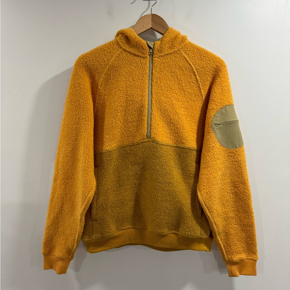 Outdoor Voices Golden Yellow Pullover Fleece Hoodie